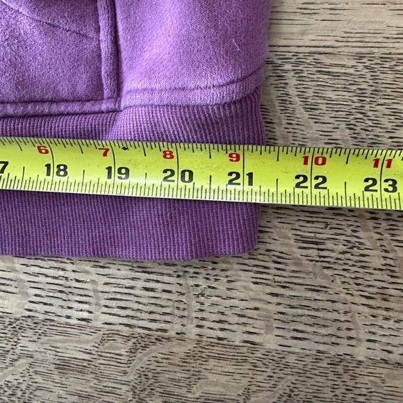 Lululemon Vintage Plum Cropped 1/2 Zip Funnel Neck Pullover Sweatshirt M/L - Picture 13 of 16
